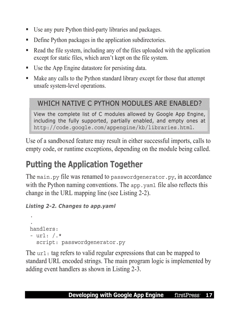 image for page Developing with Google App Engine