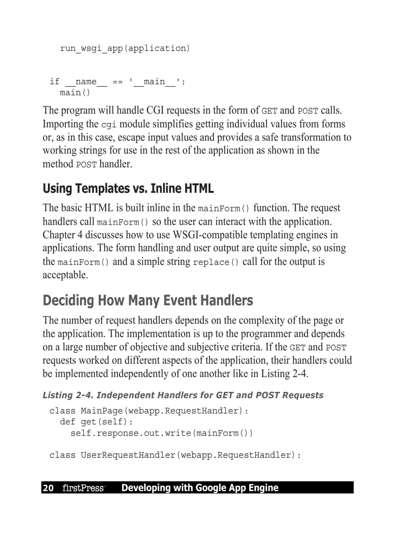 image for page Developing with Google App Engine