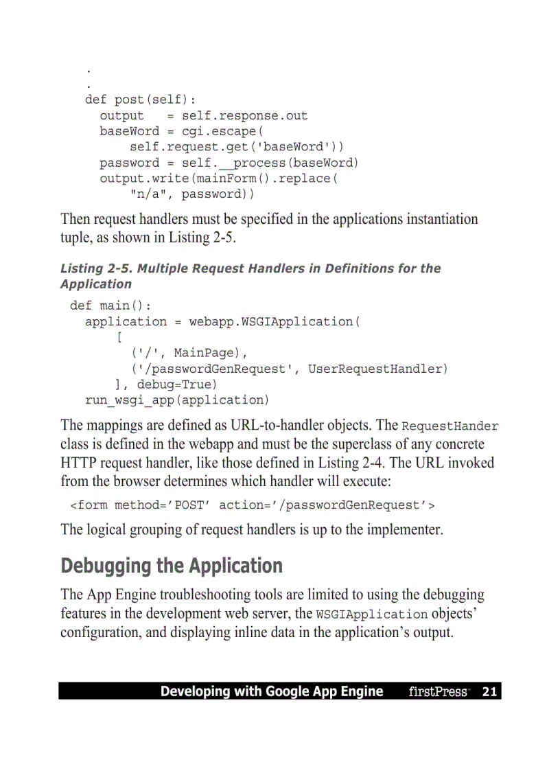 image for page Developing with Google App Engine