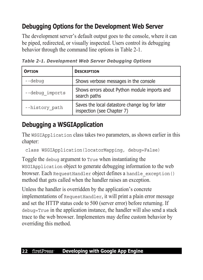 image for page Developing with Google App Engine