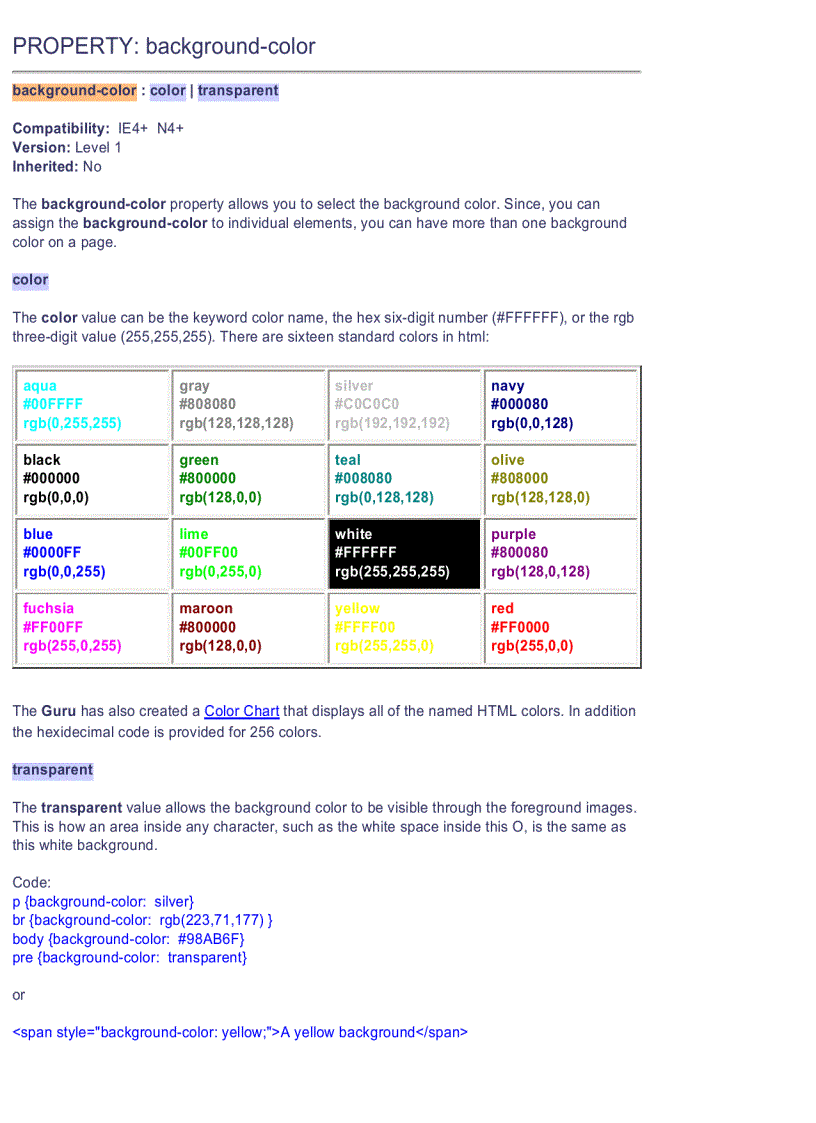 image for page CSS Quick Reference