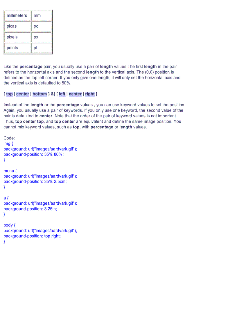 image for page CSS Quick Reference