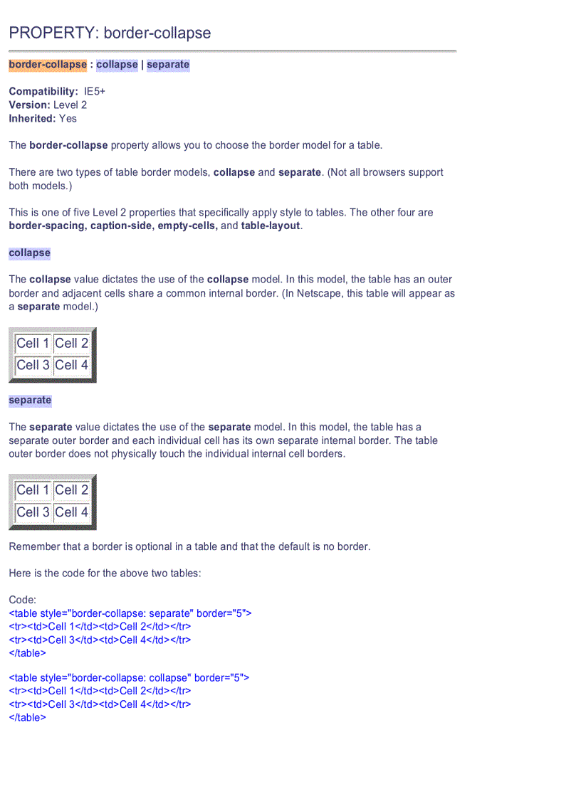image for page CSS Quick Reference