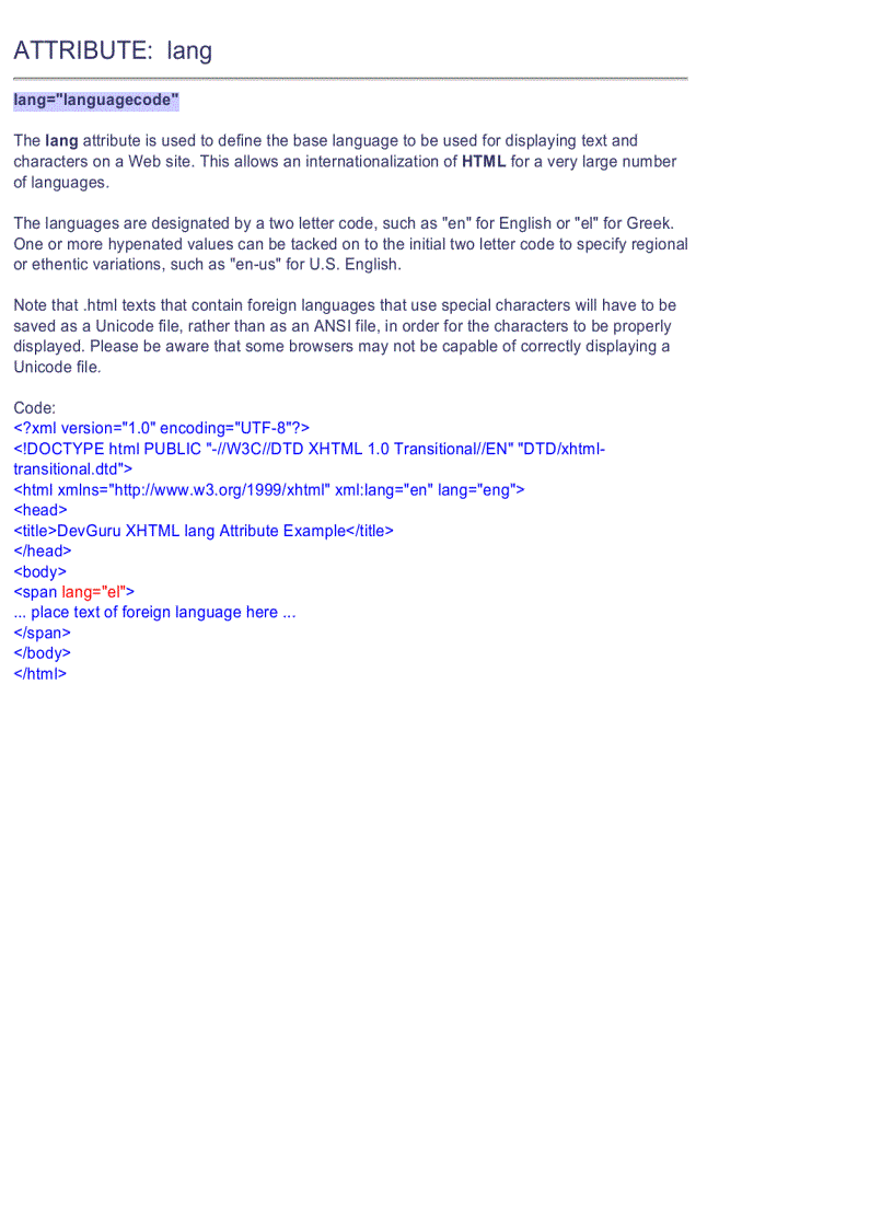 image for page XHTML Quick Reference