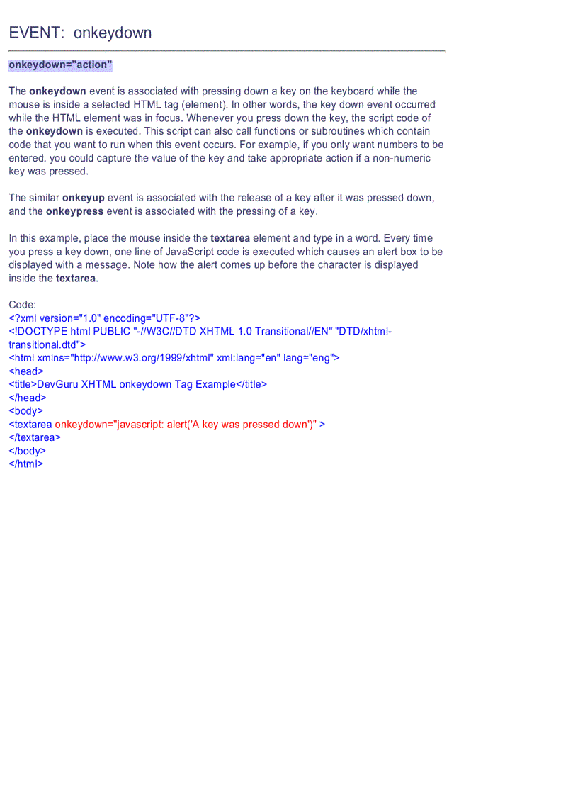 image for page XHTML Quick Reference