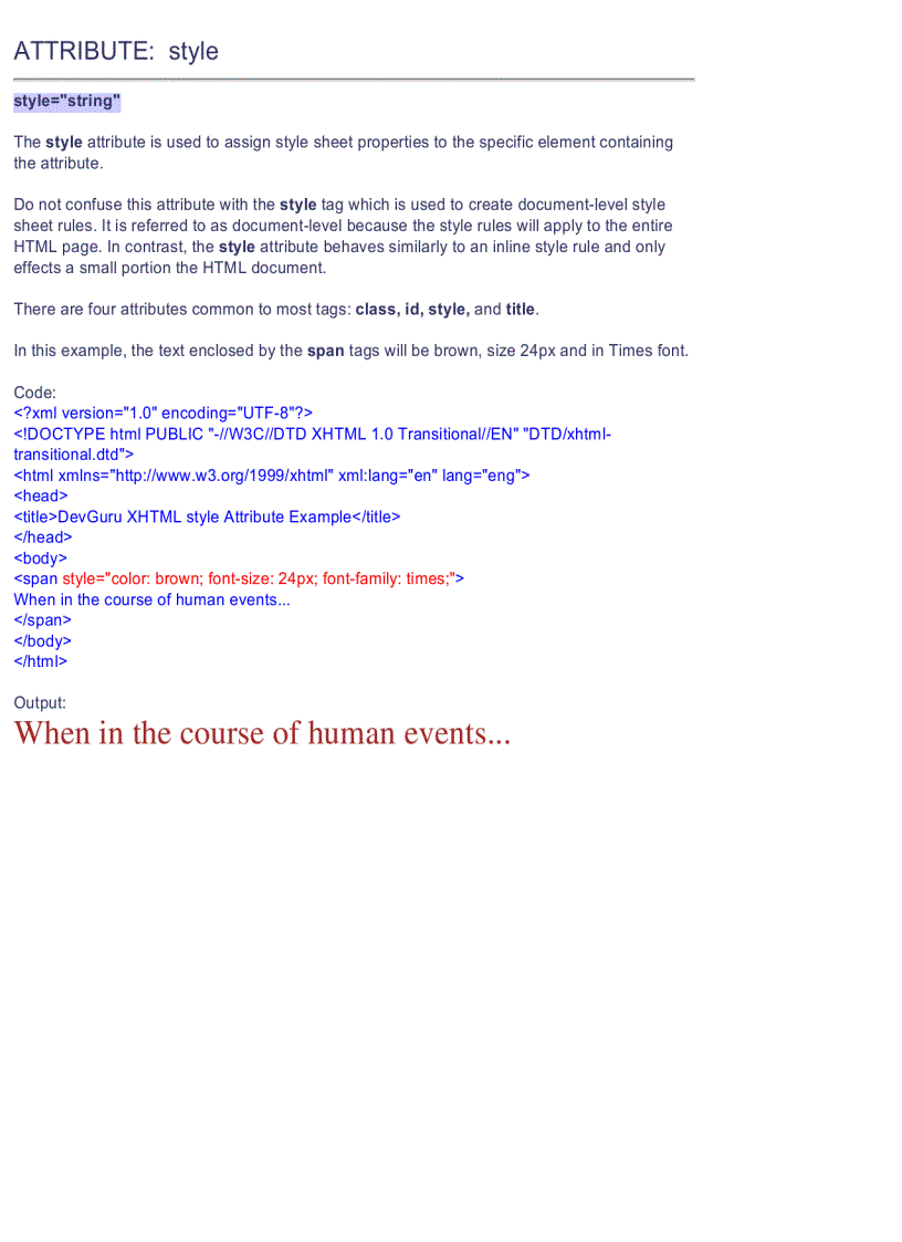 image for page XHTML Quick Reference