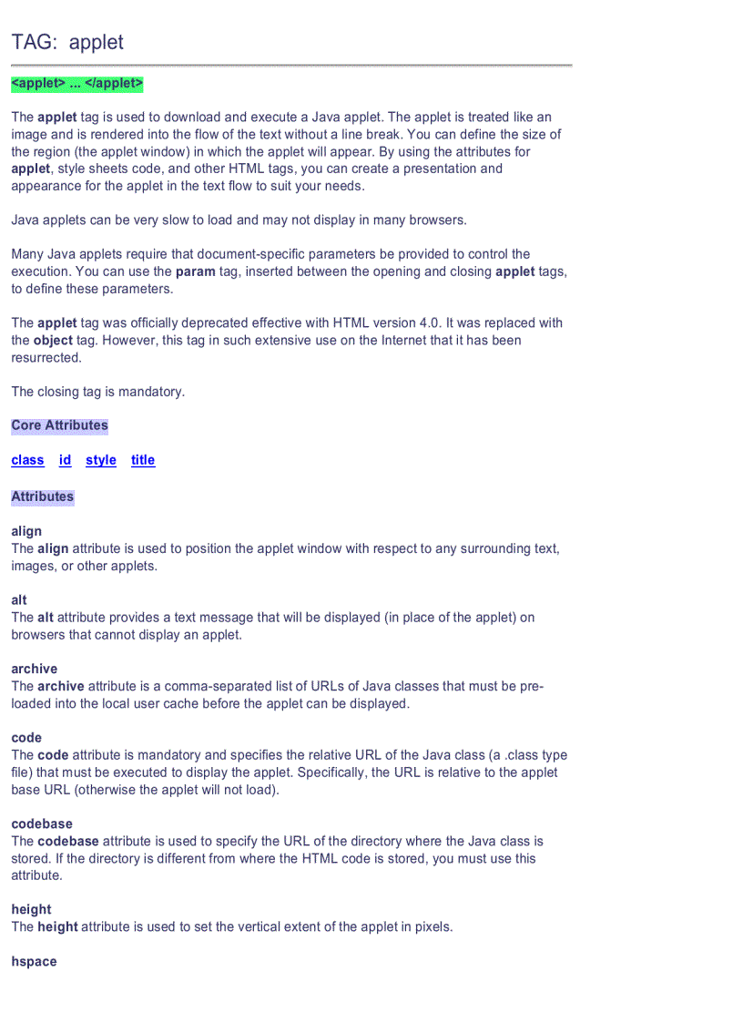 image for page XHTML Quick Reference
