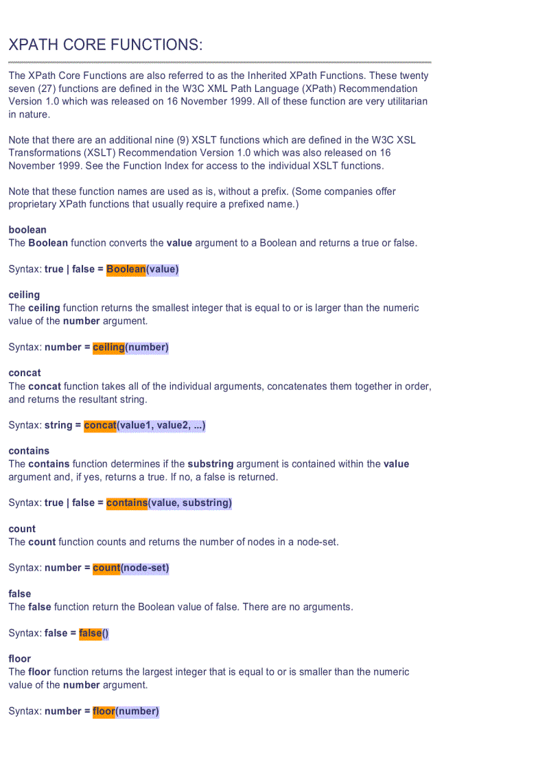 image for page XSLT Quick Reference