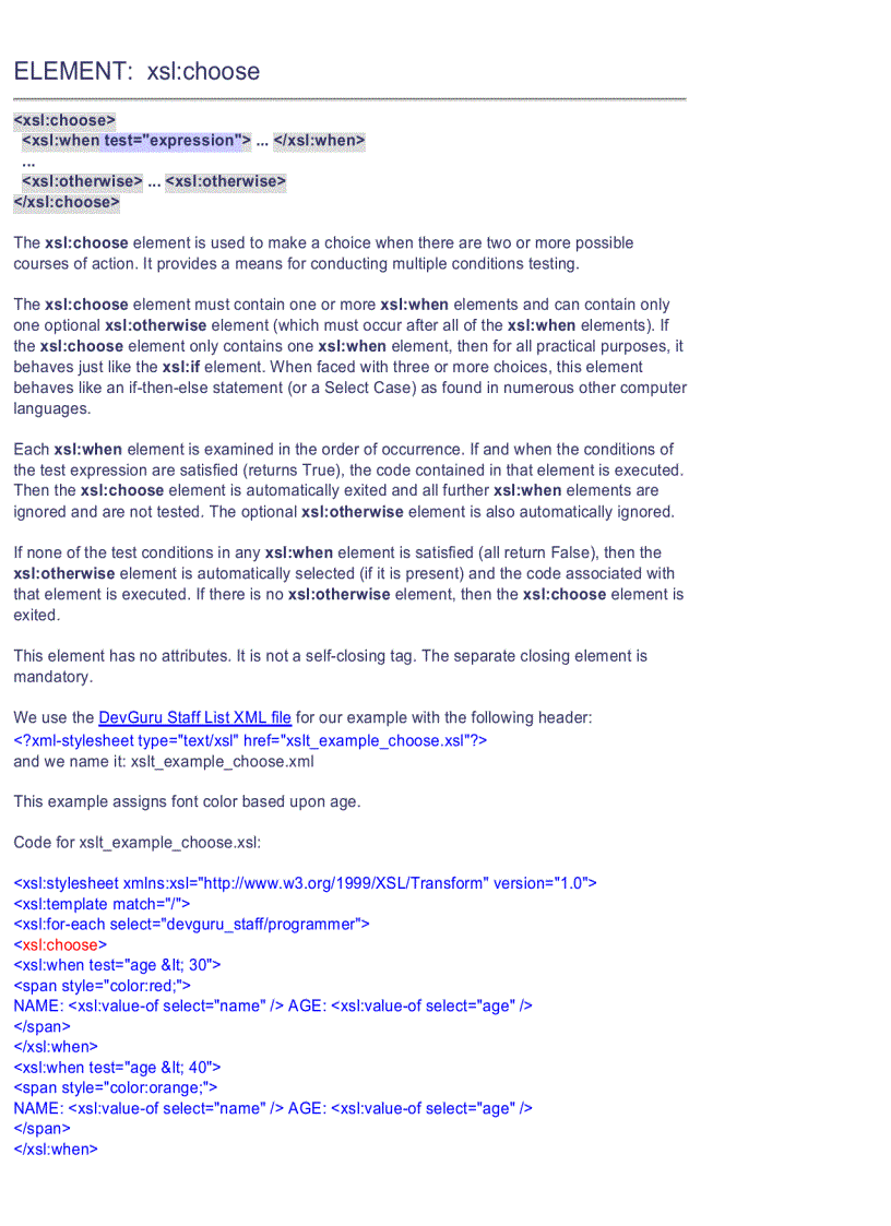 image for page XSLT Quick Reference