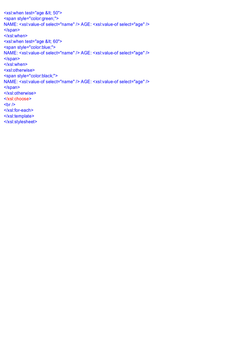 image for page XSLT Quick Reference