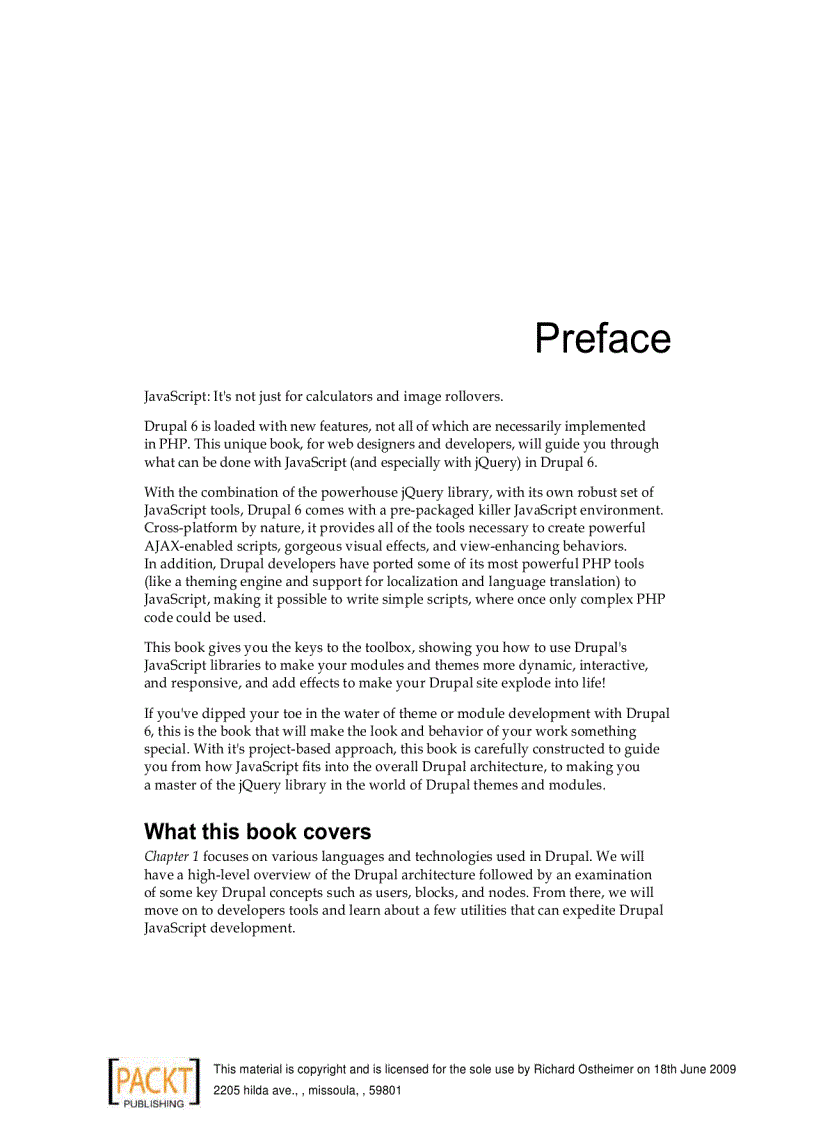 image for page Drupal 6 JavaScript and jQuery