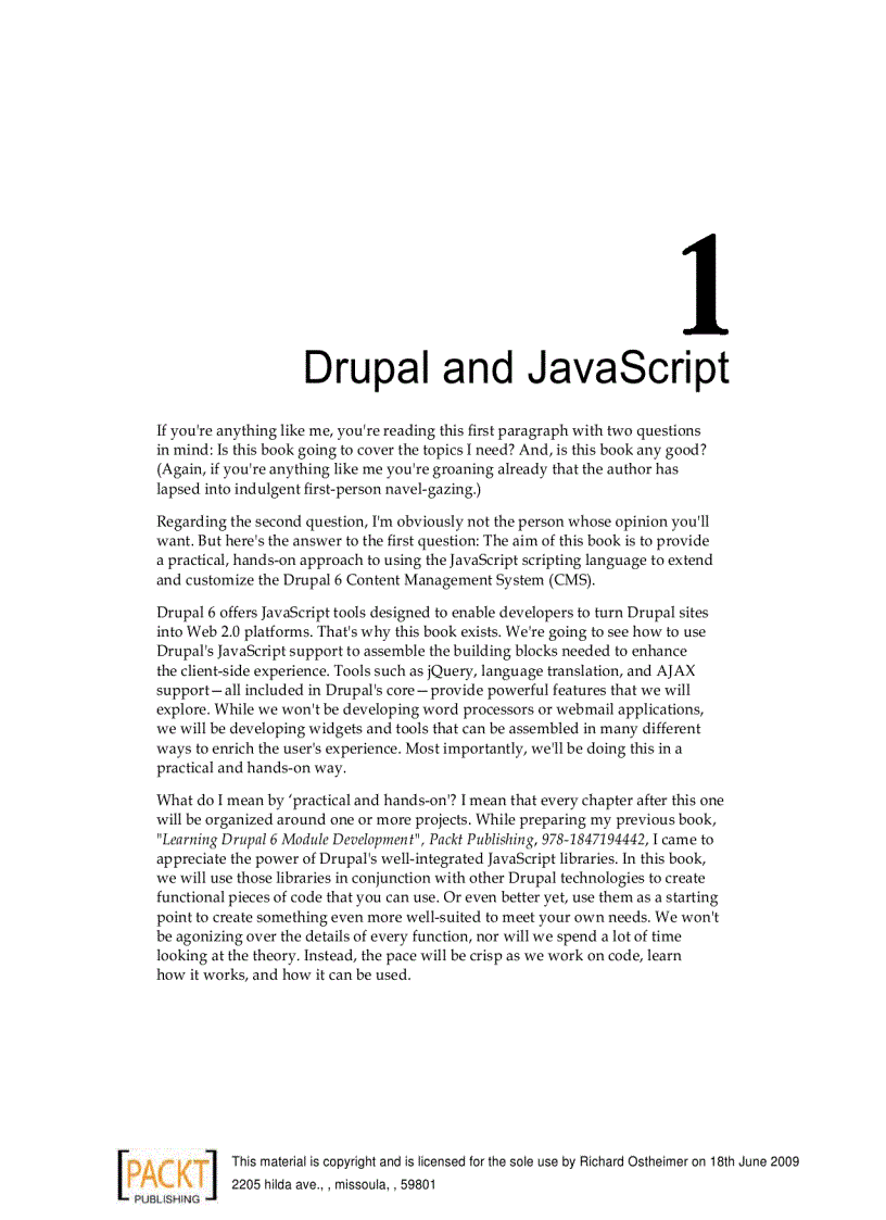 image for page Drupal 6 JavaScript and jQuery