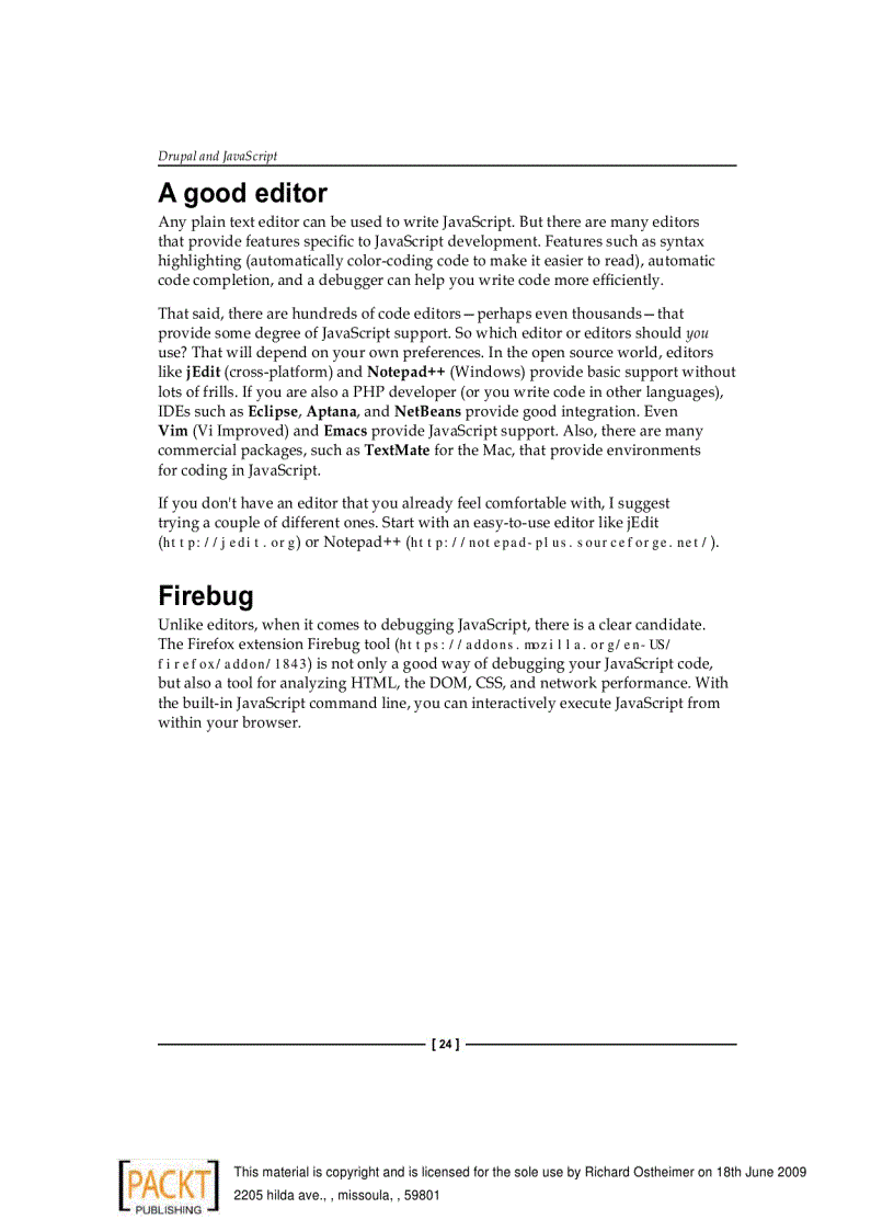 image for page Drupal 6 JavaScript and jQuery