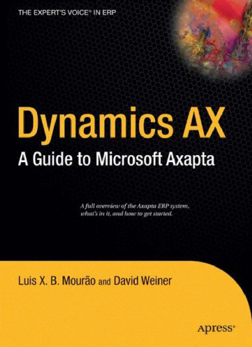 Dynamics AX A Guide to Microsoft Axapta