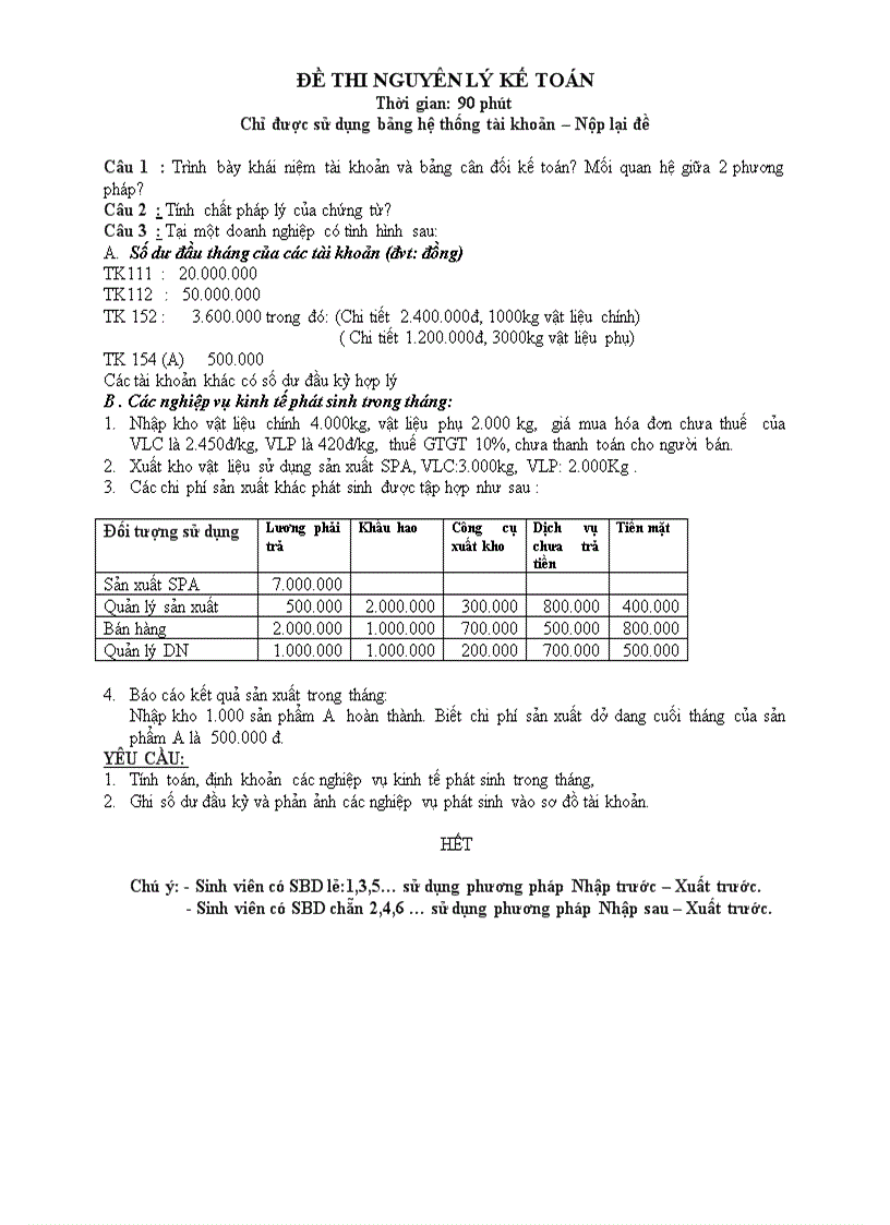image for page Đề thi nguyên lý kế toán 1