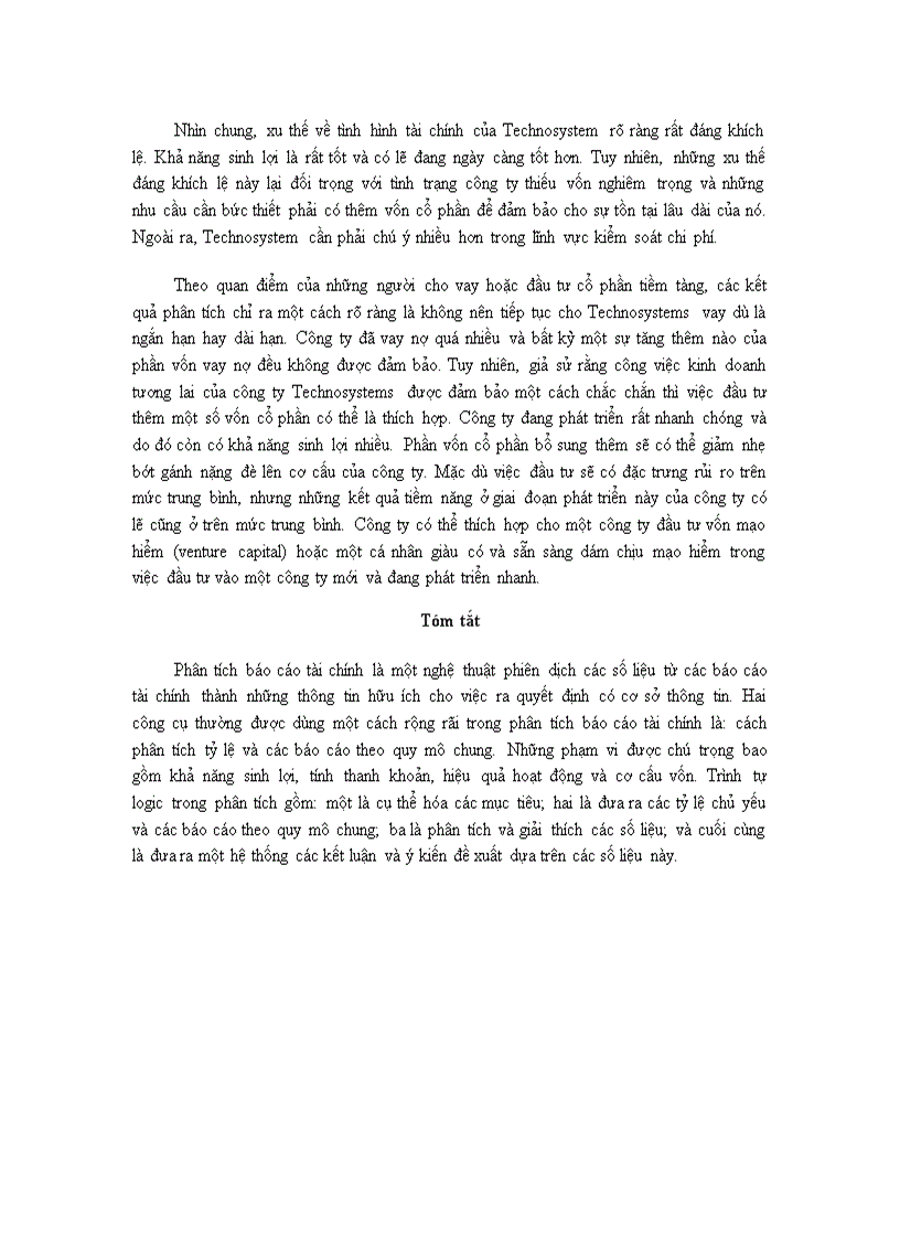 image for page PHÂN TÍCH BÁO CÁO TÀI CHÍNH Các mục tiêu phân tích báo cáo tài chính 1