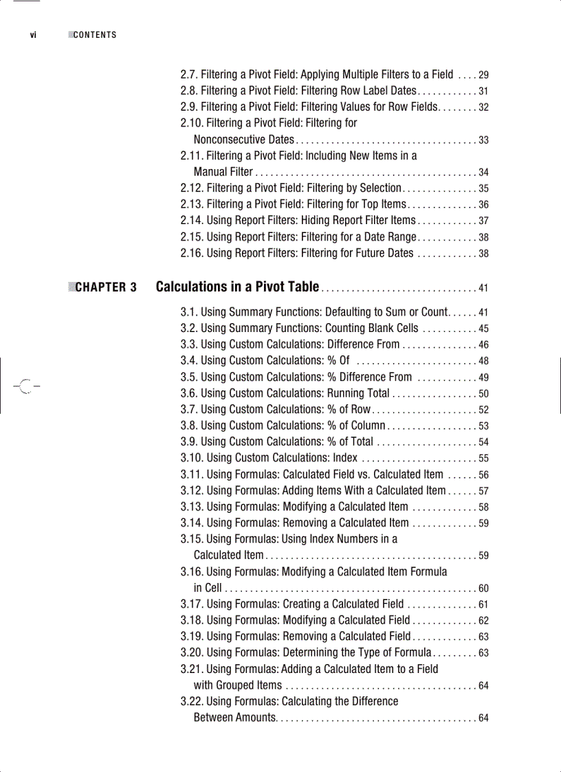 image for page Excel 2007 PivotTables Recipes A Problem Solution Approach