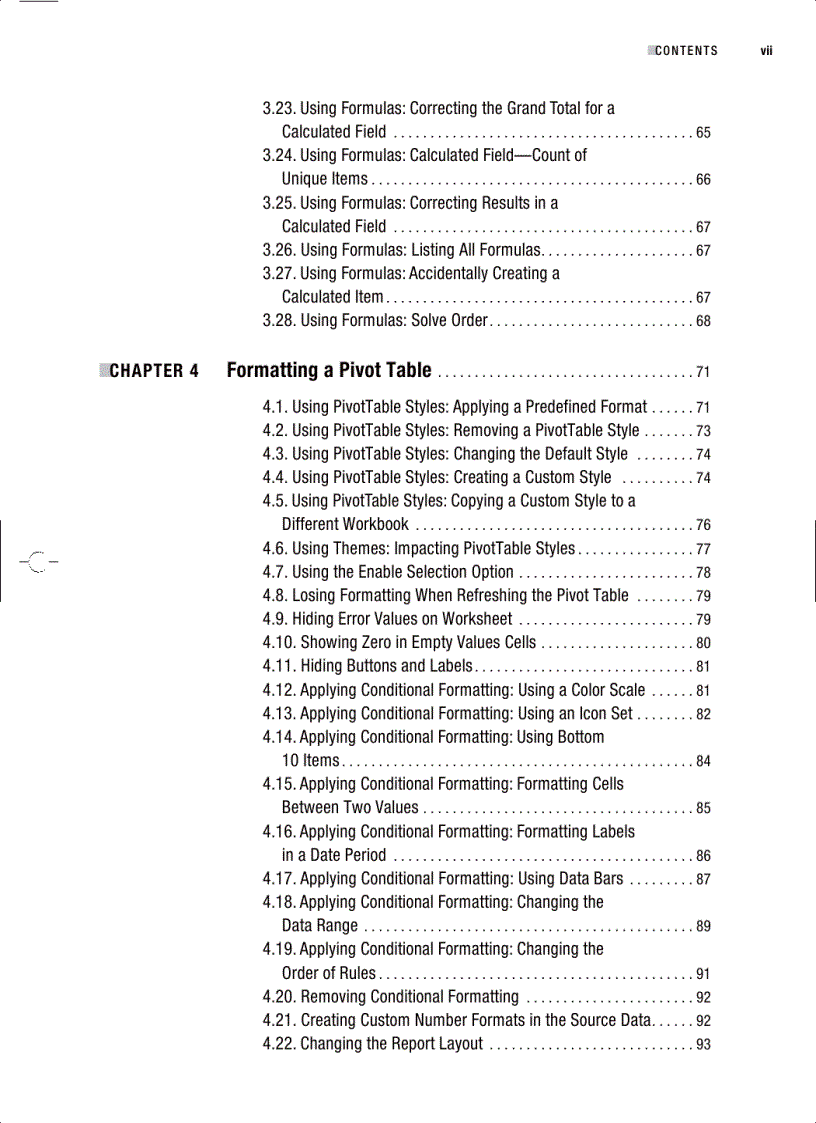 image for page Excel 2007 PivotTables Recipes A Problem Solution Approach
