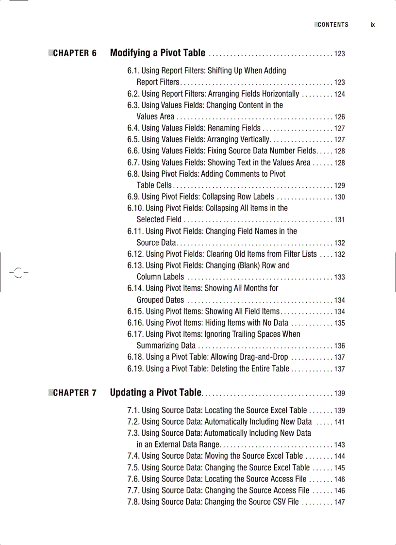 image for page Excel 2007 PivotTables Recipes A Problem Solution Approach