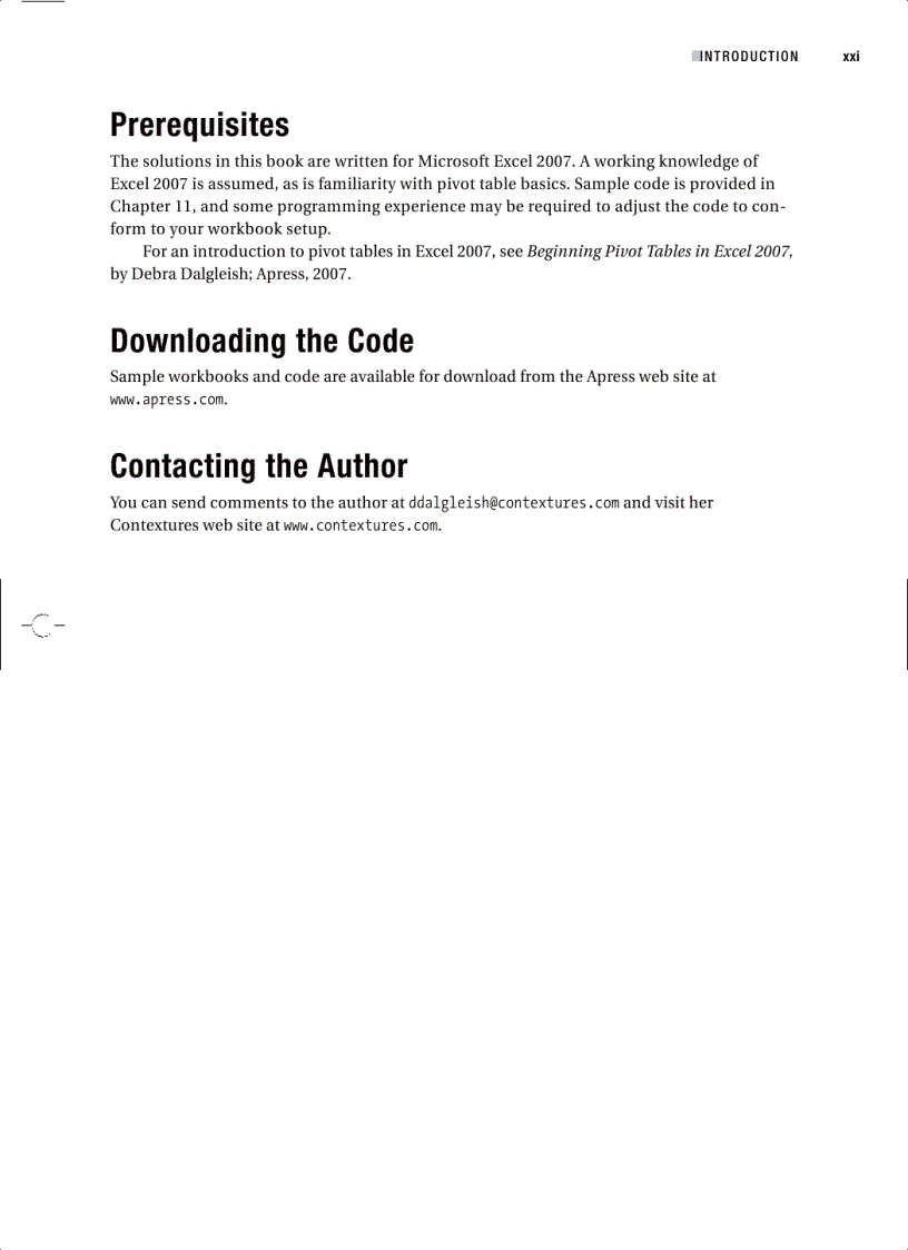 image for page Excel 2007 PivotTables Recipes A Problem Solution Approach