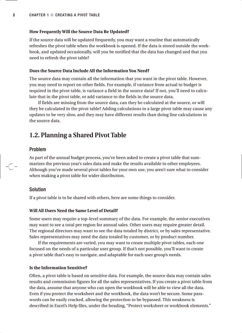 image for page Excel 2007 PivotTables Recipes A Problem Solution Approach