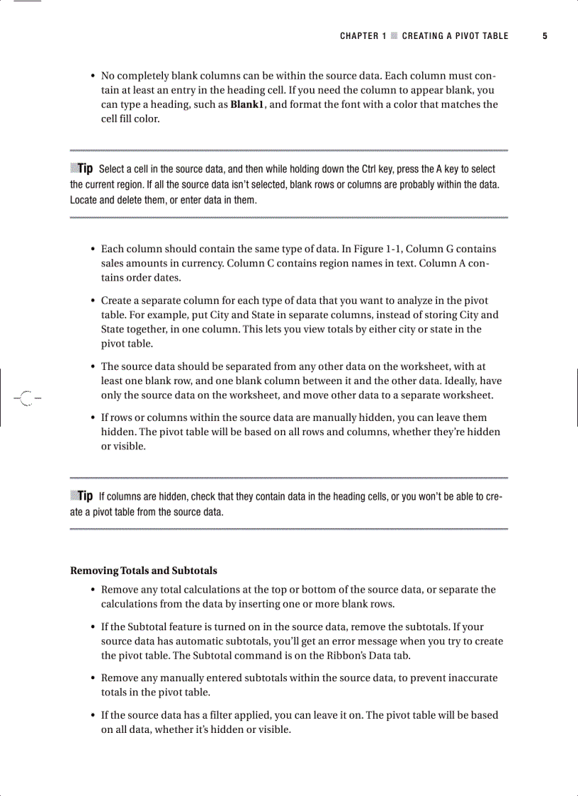 image for page Excel 2007 PivotTables Recipes A Problem Solution Approach