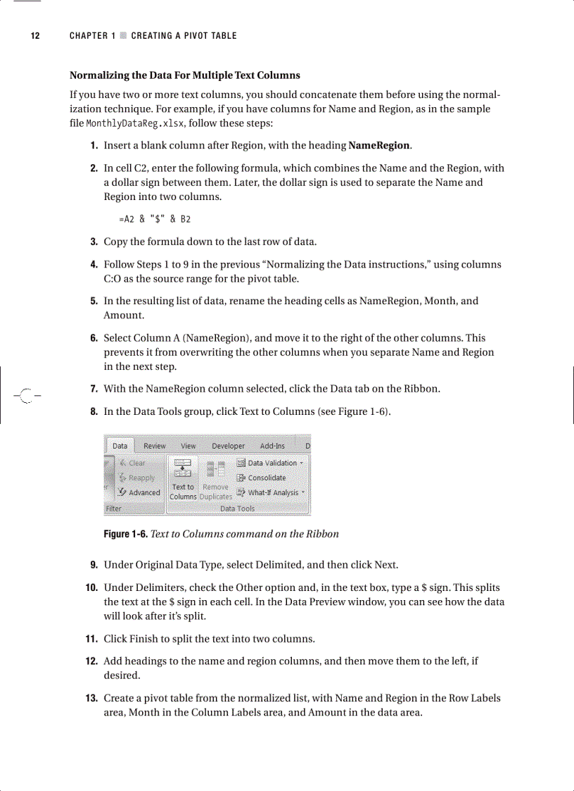 image for page Excel 2007 PivotTables Recipes A Problem Solution Approach