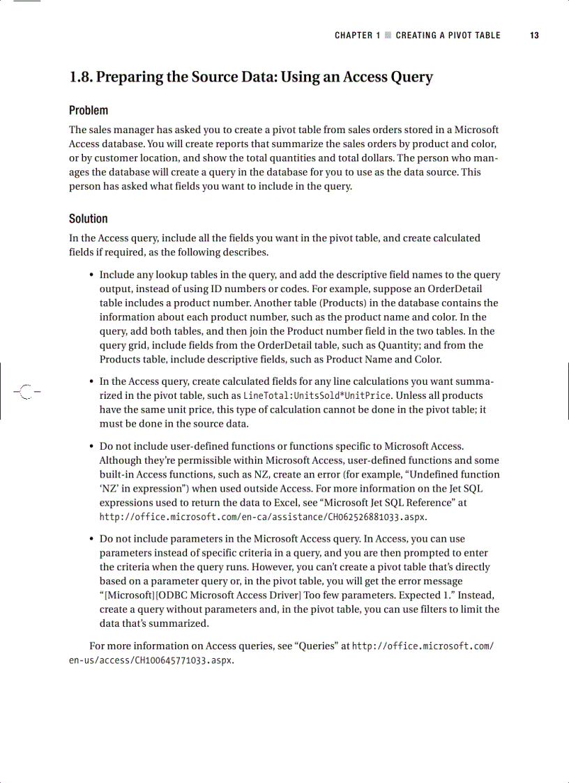 image for page Excel 2007 PivotTables Recipes A Problem Solution Approach