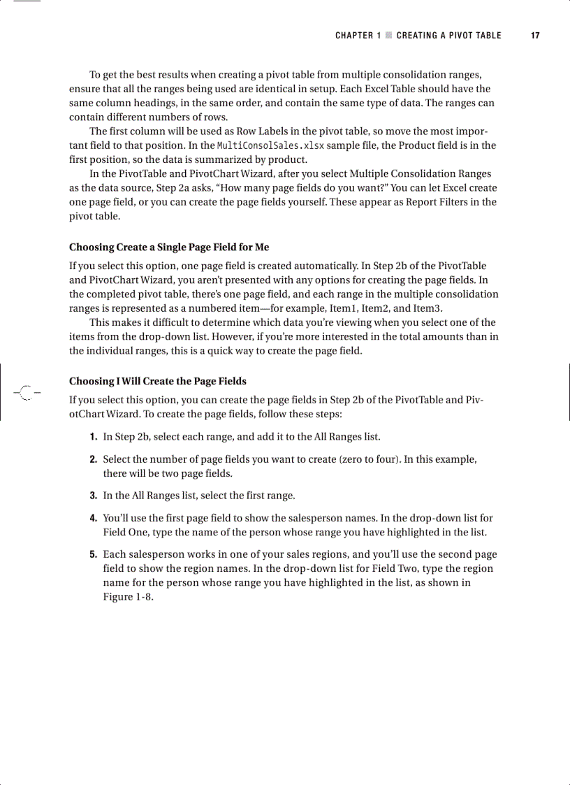 image for page Excel 2007 PivotTables Recipes A Problem Solution Approach