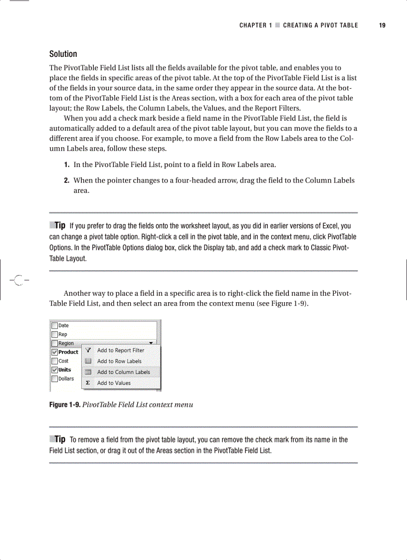 image for page Excel 2007 PivotTables Recipes A Problem Solution Approach