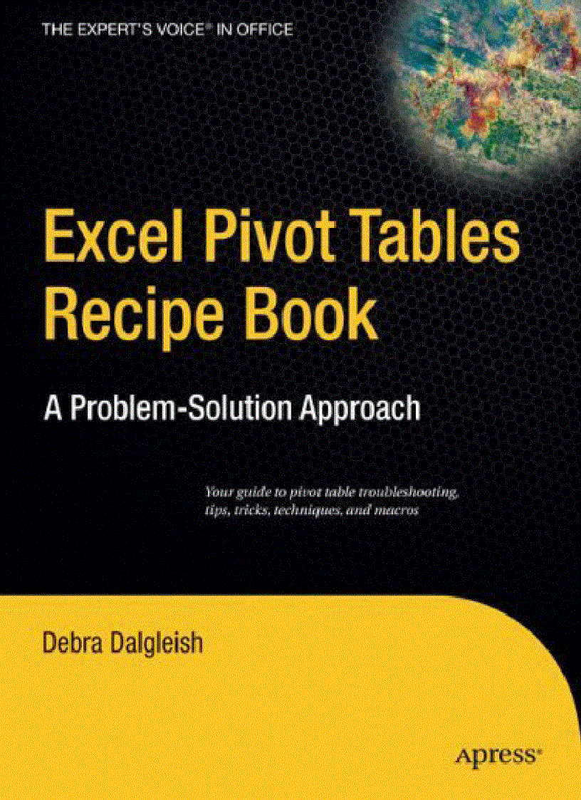 image for page Excel Pivot Tables Recipe Book A Problem Solution Approach