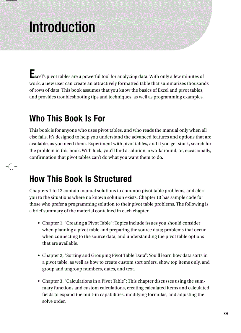 image for page Excel Pivot Tables Recipe Book A Problem Solution Approach