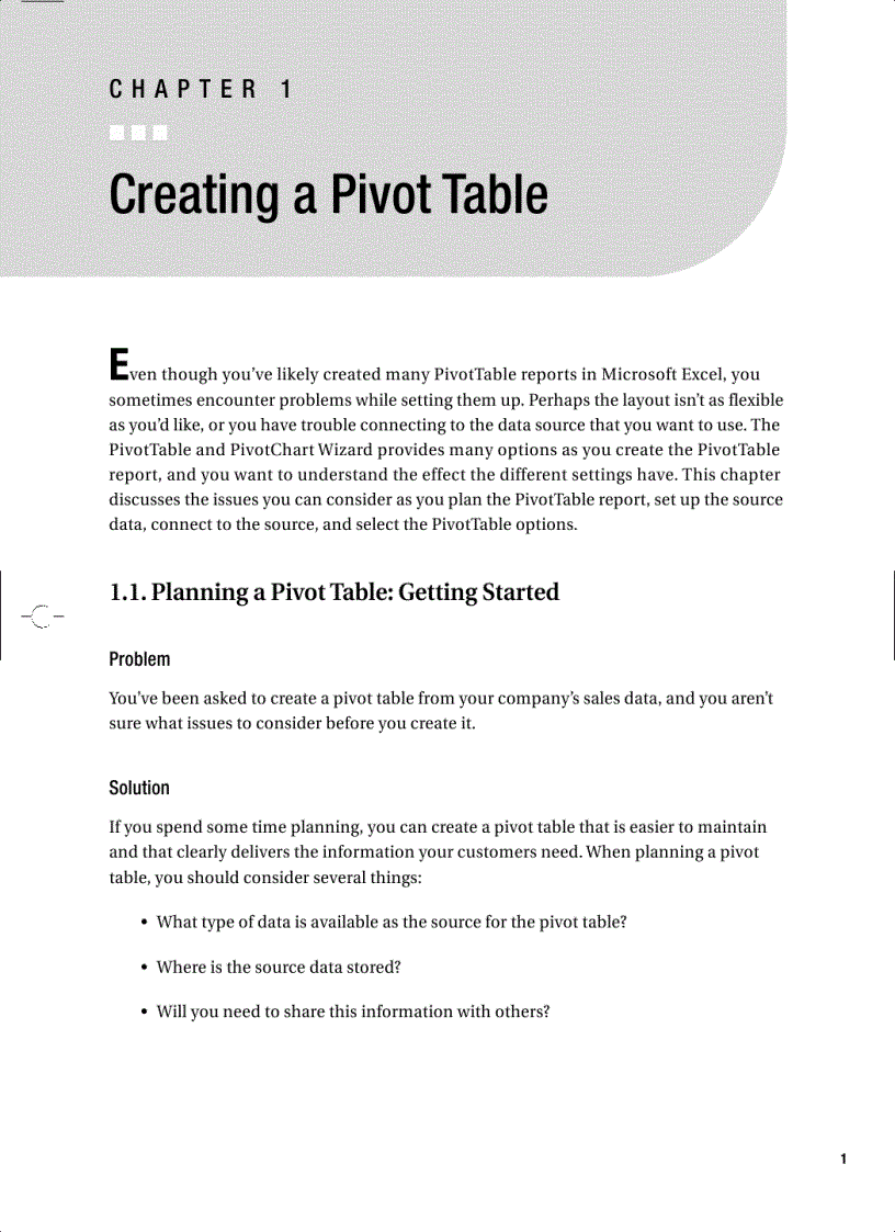 image for page Excel Pivot Tables Recipe Book A Problem Solution Approach