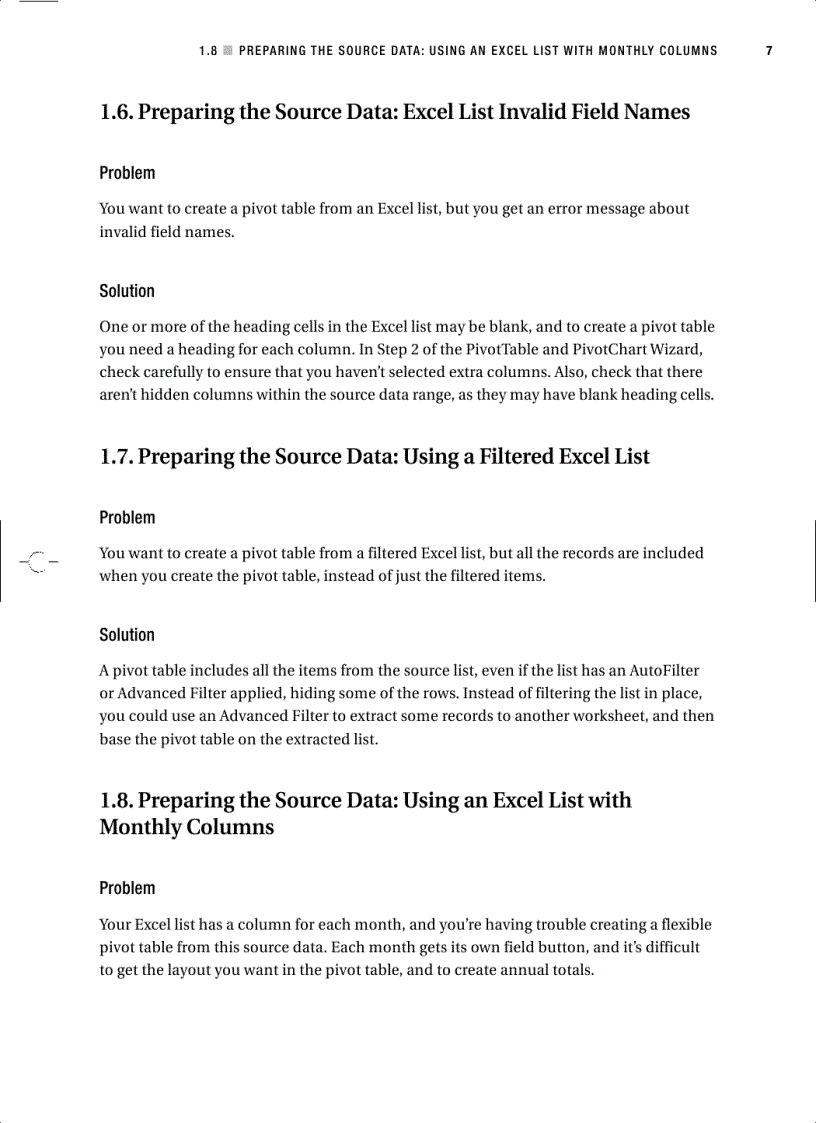image for page Excel Pivot Tables Recipe Book A Problem Solution Approach