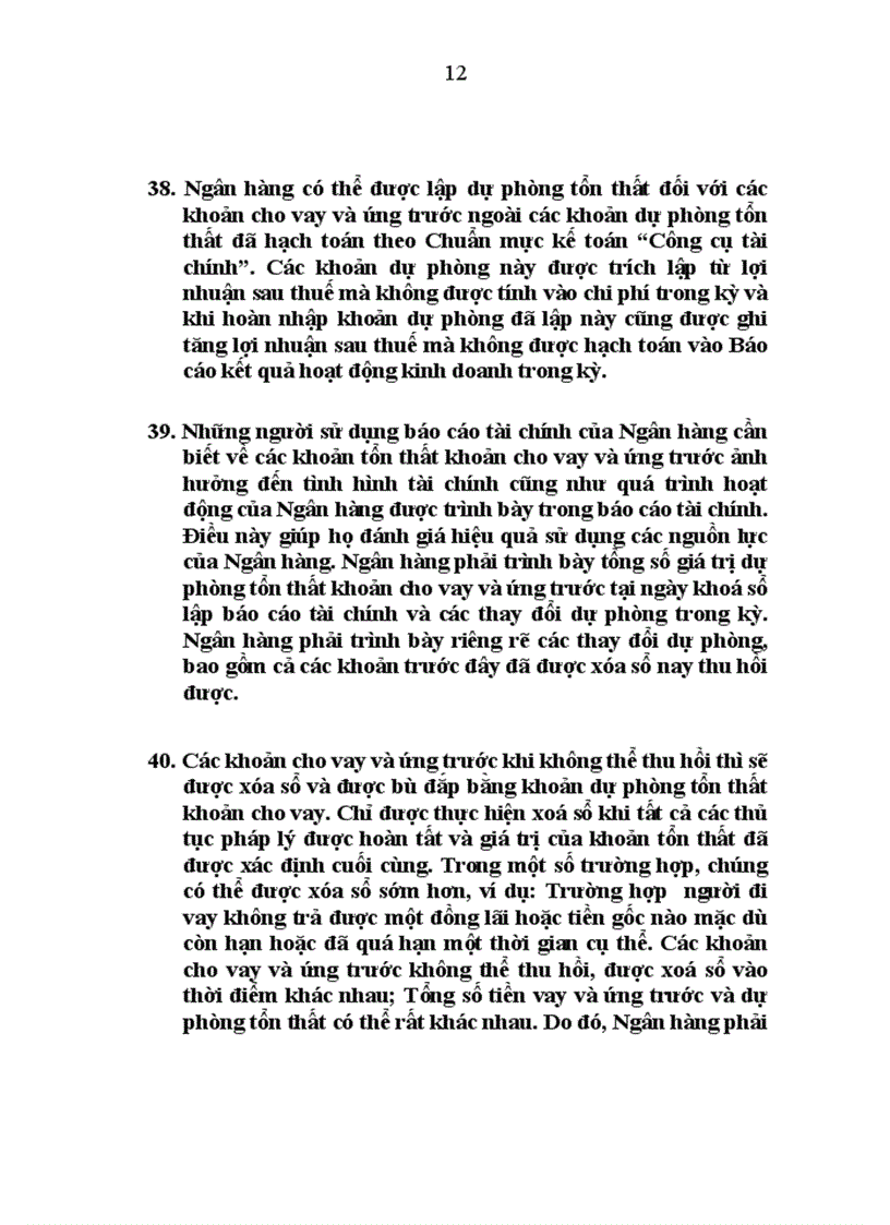 image for page Trình bày bổ sung báo cáo tài chính của các ngân hàng và tổ chức tài chính tương tự