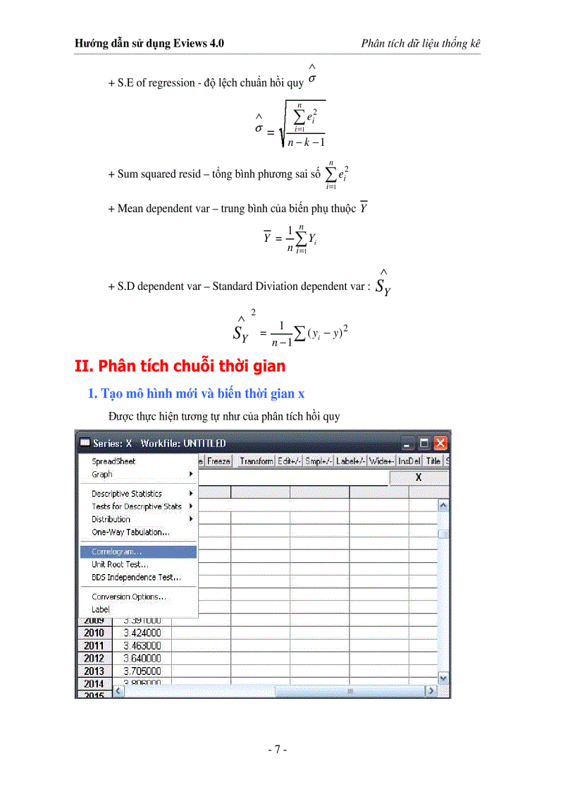 image for page Cách sử dụng Eviews thực hành trong kinh tế lượng sử dụng eviews trong kinh tế lượng