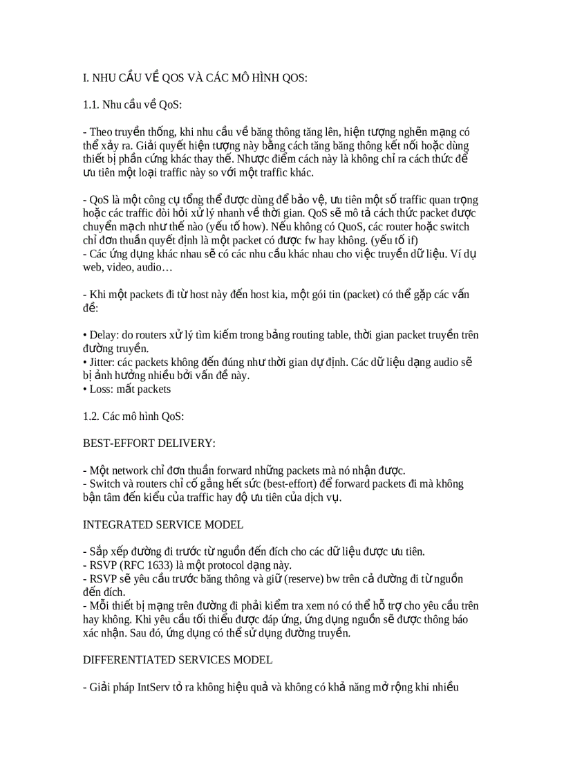 image for page Nhu cầu về qos và các mô hình qos