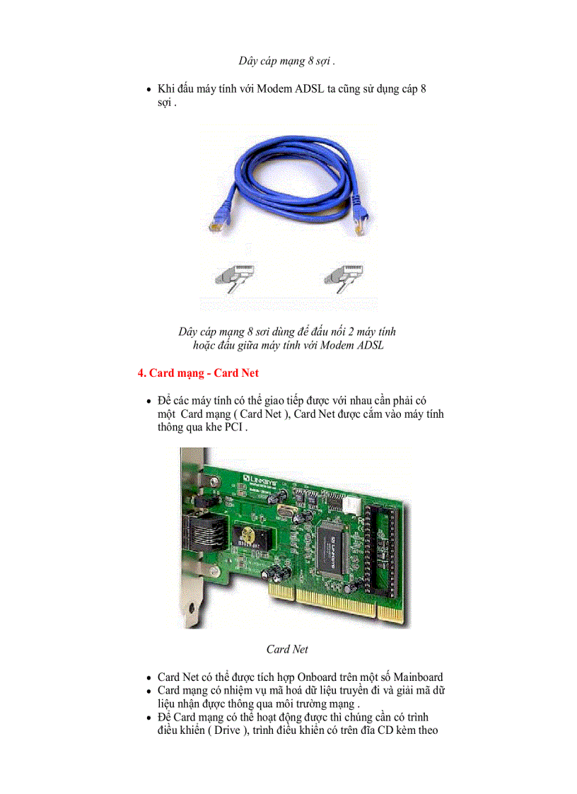 image for page Các kiểu đấu mạng LAN