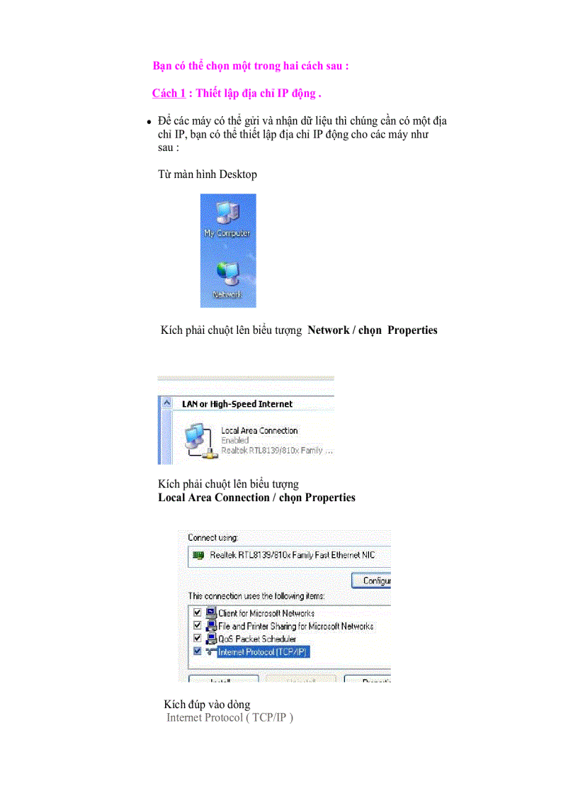 image for page Các kiểu đấu mạng LAN