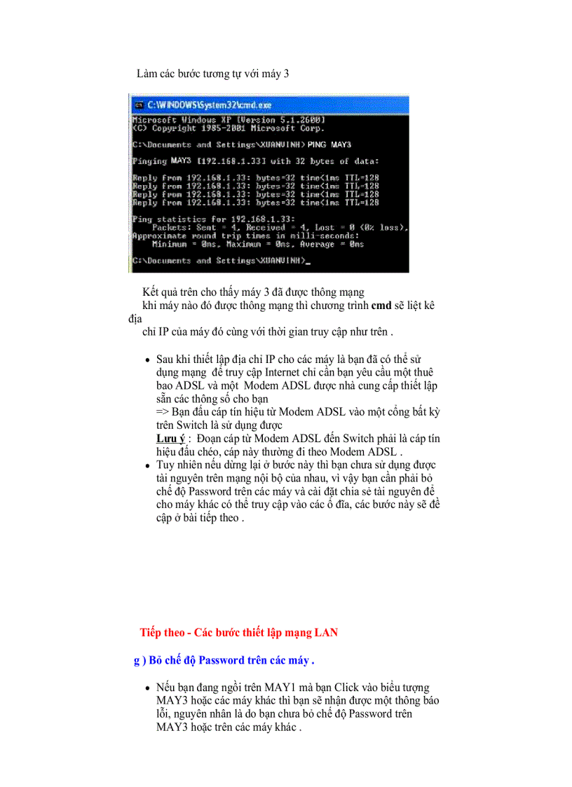image for page Các kiểu đấu mạng LAN