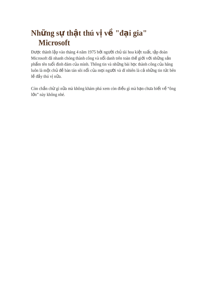 image for page Những sự thật thú vị về đại gia Microsoft