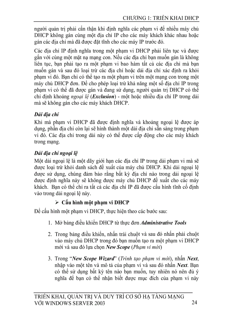 image for page Triển khai quản trị và duy trì cơ sở hạ tầng mạng với microsoft windows server 2003