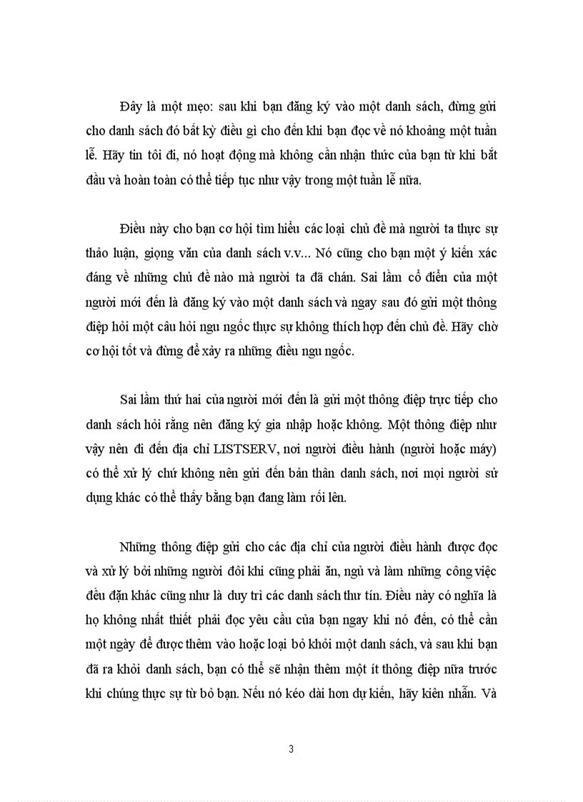 image for page Sử dụng các danh sách thư tín