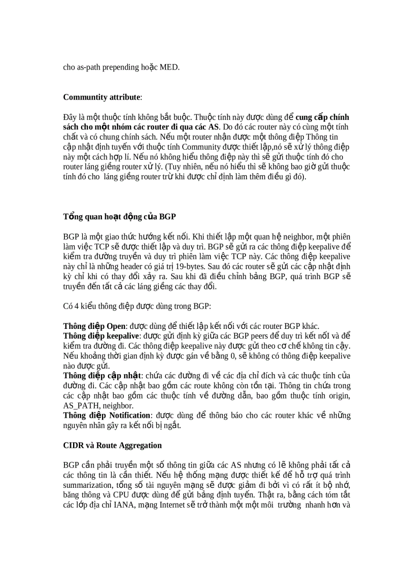 image for page Sự cần thiết của BGP