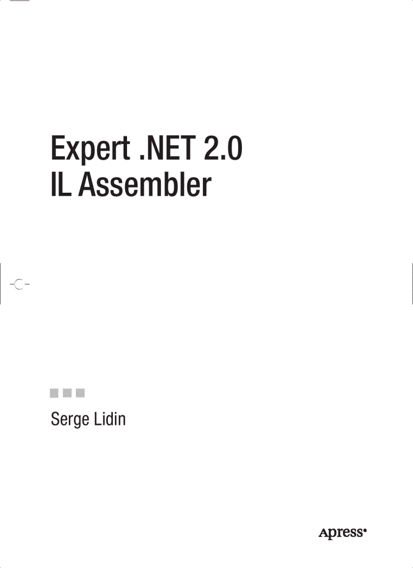 image for page Expert NET 2 0 IL Assembler