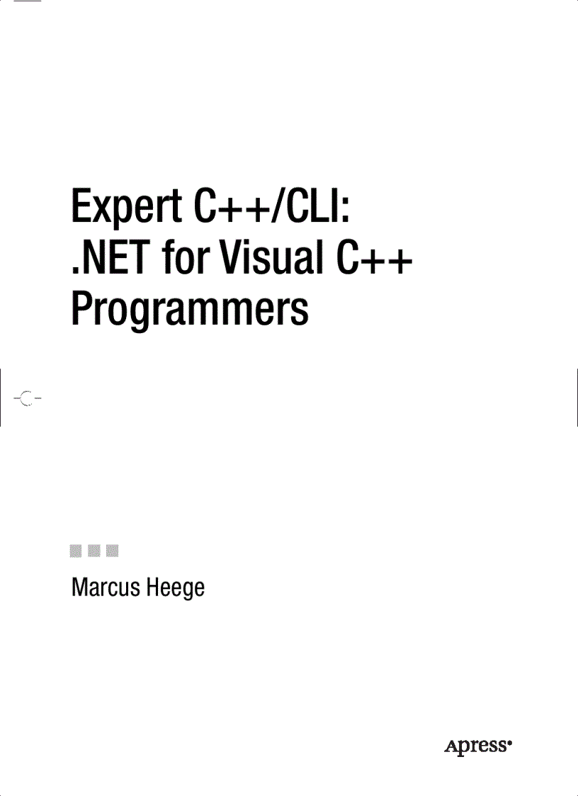 image for page Expert C CLI NET for Visual C Programmers