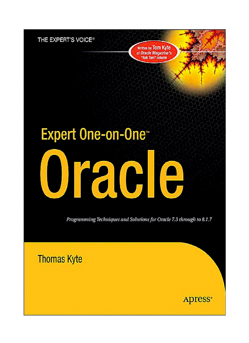 Expert one on one Oracle