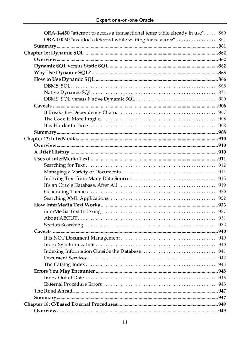 image for page Expert one on one Oracle