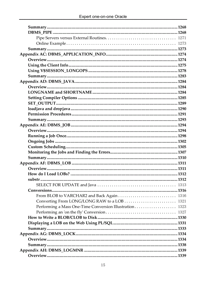 image for page Expert one on one Oracle