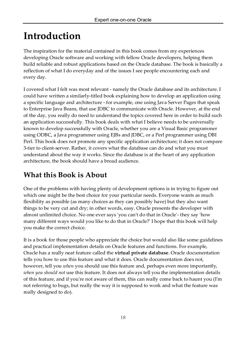 image for page Expert one on one Oracle